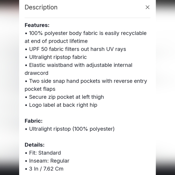 Mountain Hardwear Performance Shorts - Picture 8 of 10